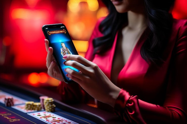 Panel keputusan pemain di meja blackjack