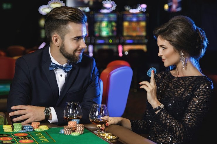 Layar hasil blackjack dengan detail pembayaran