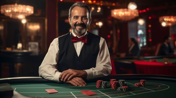 Meja blackjack JILI dengan dealer langsung